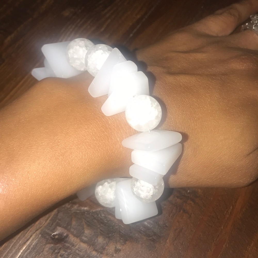 White bracelet